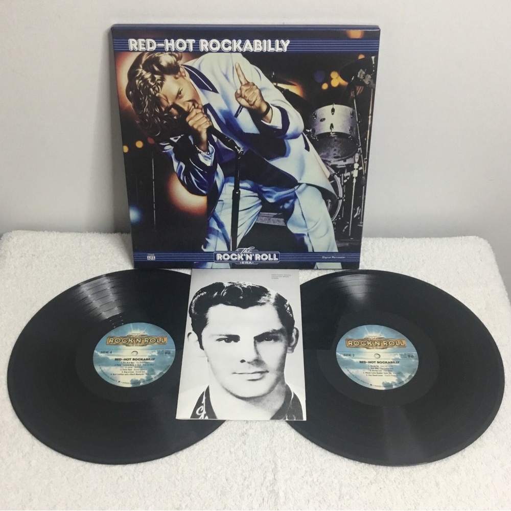 Red-Hot Rockabilly Box Set 2x LP 12” ZERO SCRATCHES 1989 Time Life Music